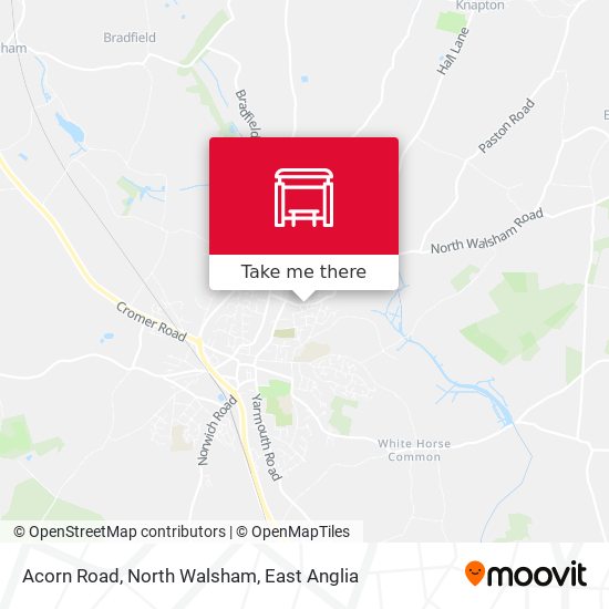 Acorn Road, North Walsham map