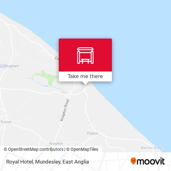 Royal Hotel, Mundesley map