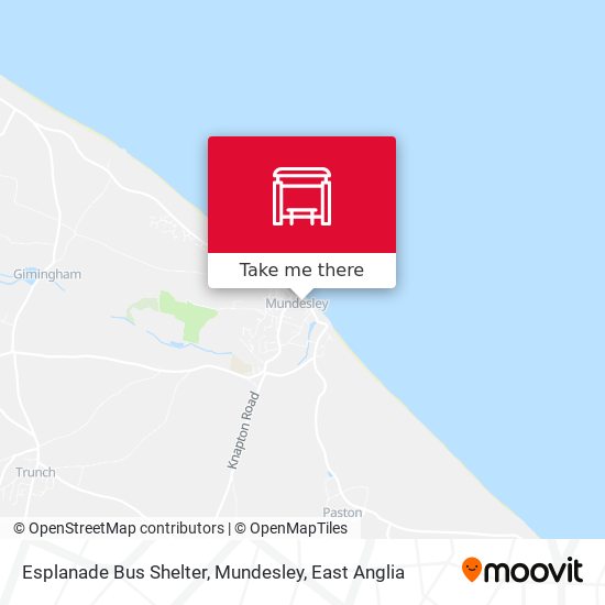 Esplanade Bus Shelter, Mundesley map