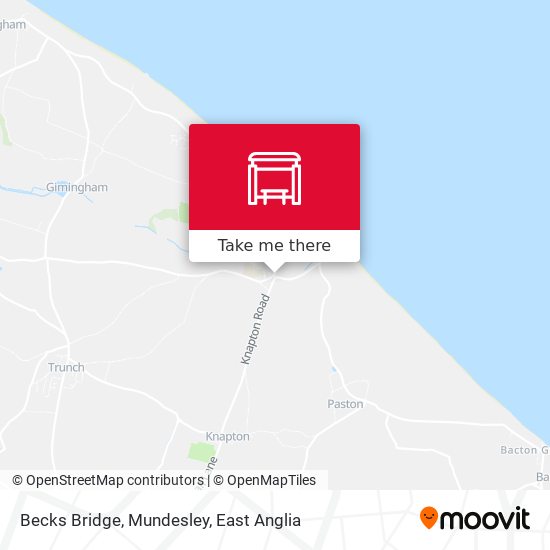 Becks Bridge, Mundesley map