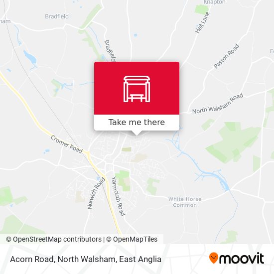 Acorn Road, North Walsham map