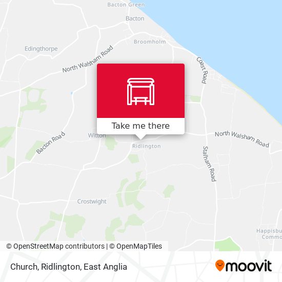 Church, Ridlington map