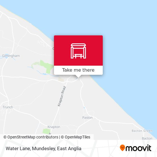 Water Lane, Mundesley map