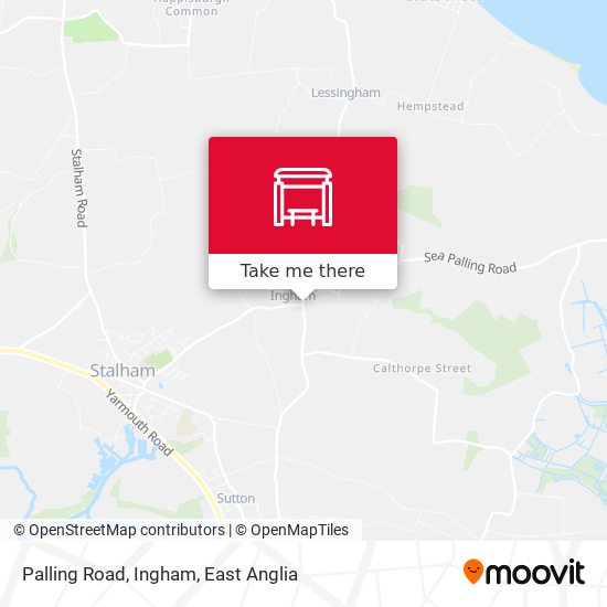 Palling Road, Ingham map