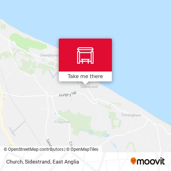 Church, Sidestrand map