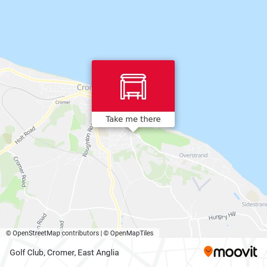 Golf Club, Cromer map