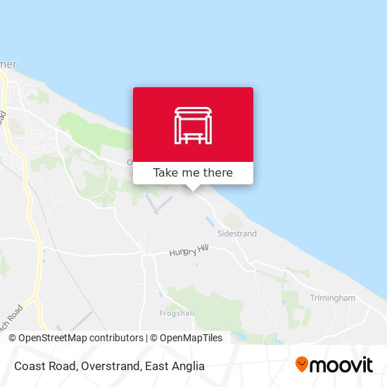 Coast Road, Overstrand map