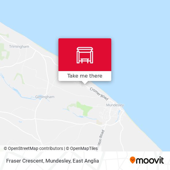 Fraser Crescent, Mundesley map