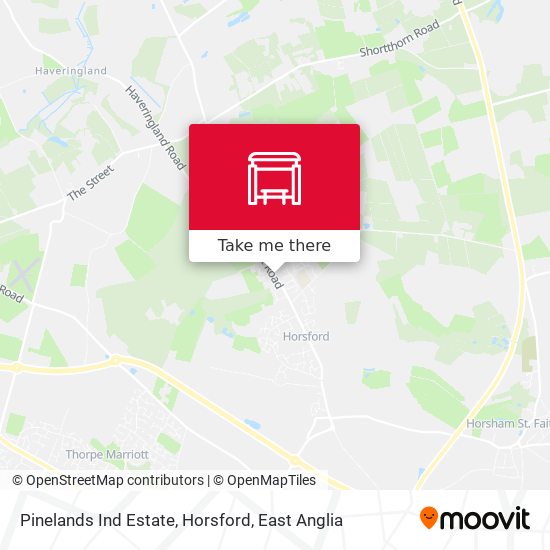 Pinelands Ind Estate, Horsford map