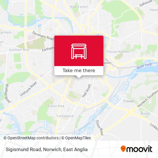 Sigismund Road, Norwich map