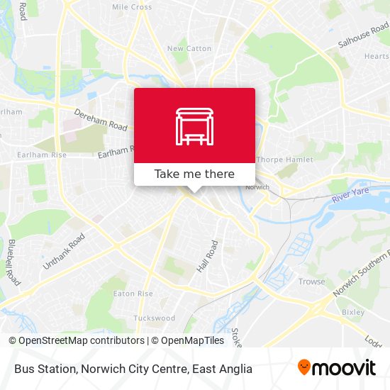 Bus Station, Norwich City Centre map