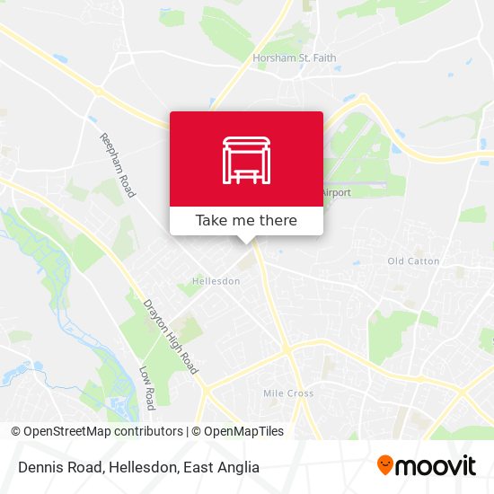 Dennis Road, Hellesdon map