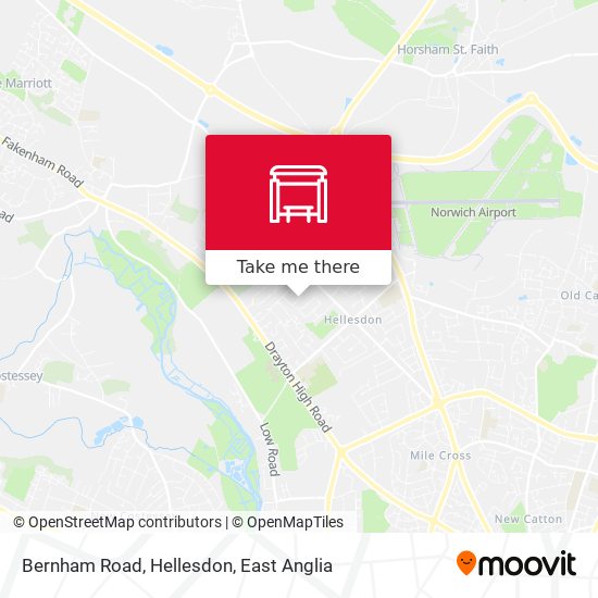 Bernham Road, Hellesdon map