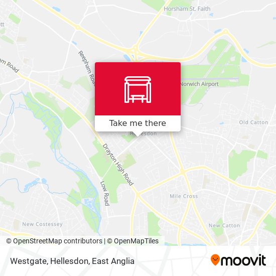 Westgate, Hellesdon map