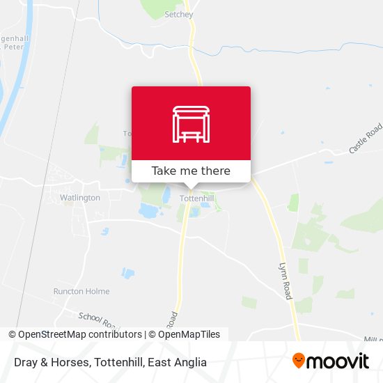 Dray & Horses, Tottenhill map