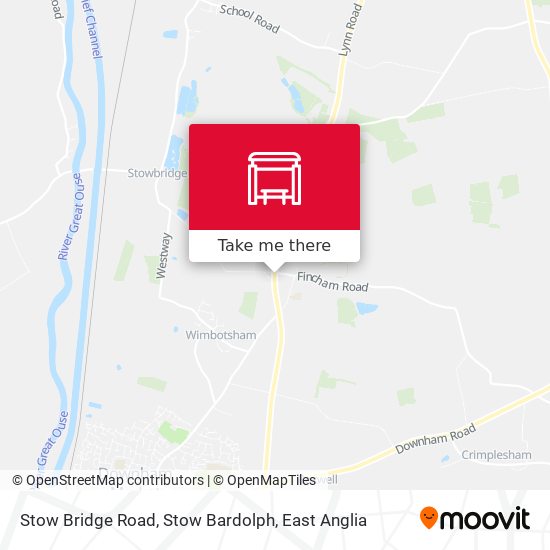Stow Bridge Road, Stow Bardolph map