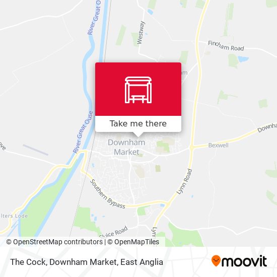 The Cock, Downham Market map