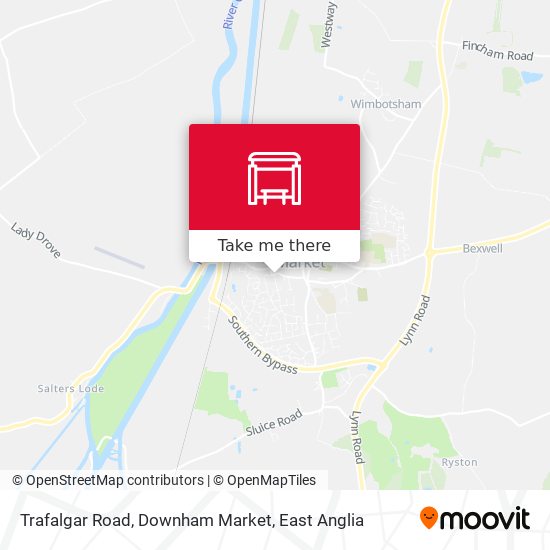 Trafalgar Road, Downham Market map