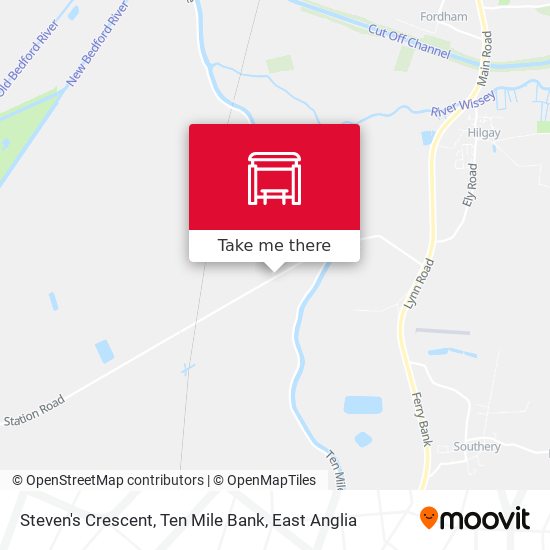 Steven's Crescent, Ten Mile Bank map