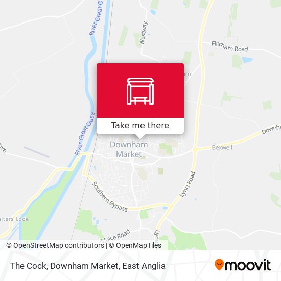 The Cock, Downham Market map