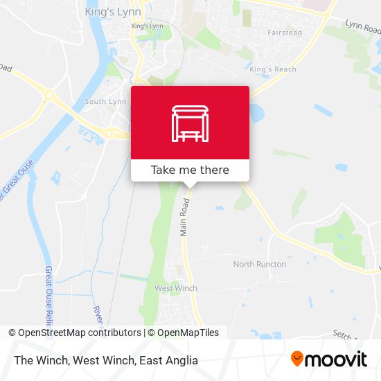 The Winch, West Winch map