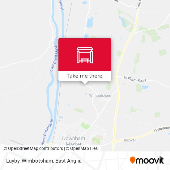Layby, Wimbotsham map