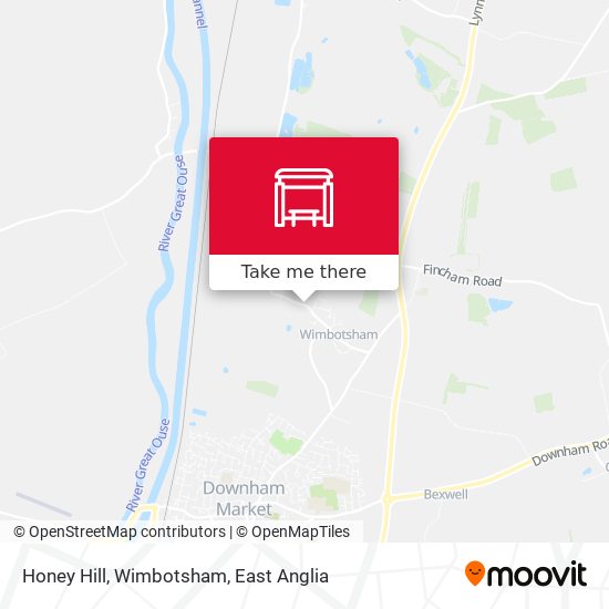 Honey Hill, Wimbotsham map