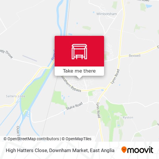 High Hatters Close, Downham Market map
