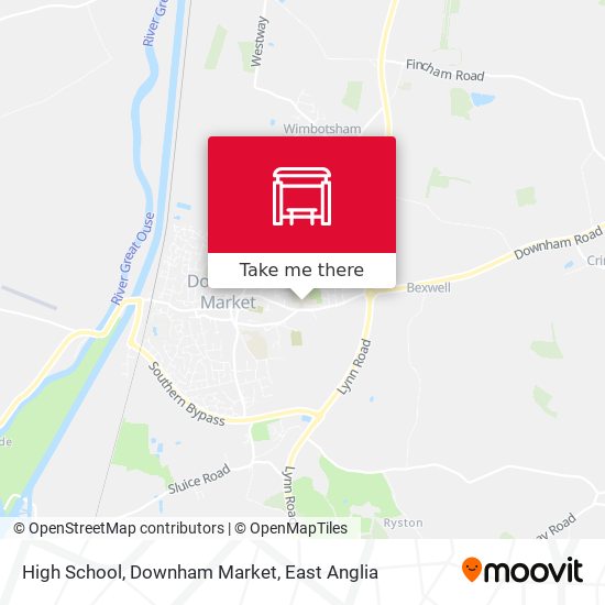 High School, Downham Market map