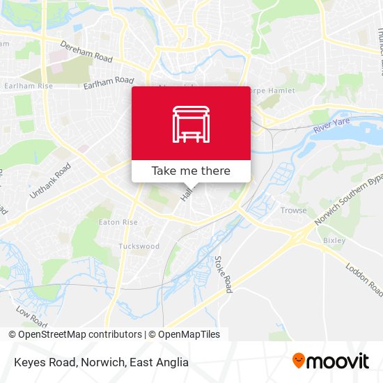 Keyes Road, Norwich map