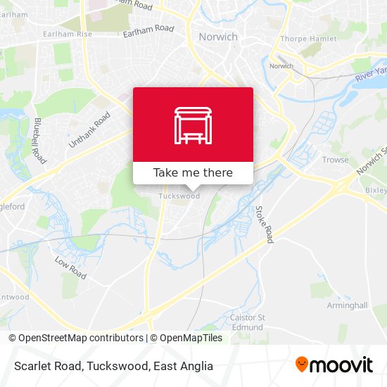 Scarlet Road, Tuckswood map