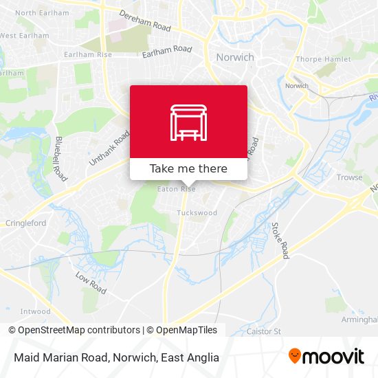 Maid Marian Road, Norwich map