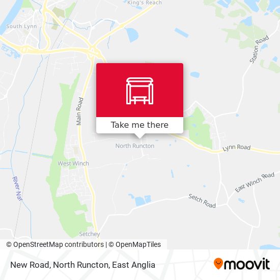 New Road, North Runcton map