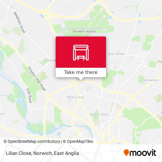 Lilian Close, Norwich map