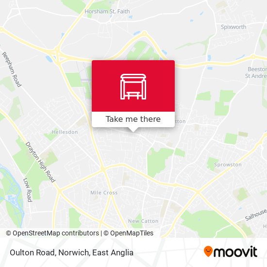 Oulton Road, Norwich map