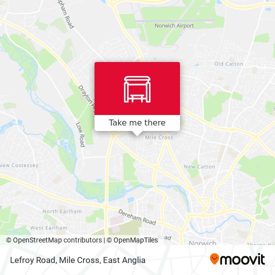 Lefroy Road, Mile Cross map