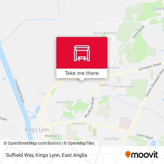 Suffield Way, Kings Lynn map