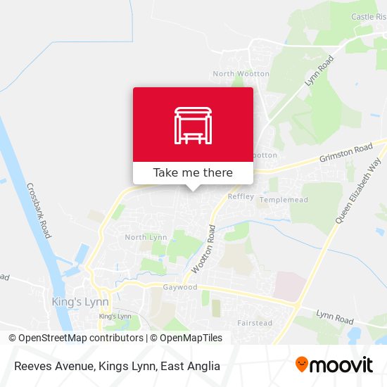 Reeves Avenue, Kings Lynn map
