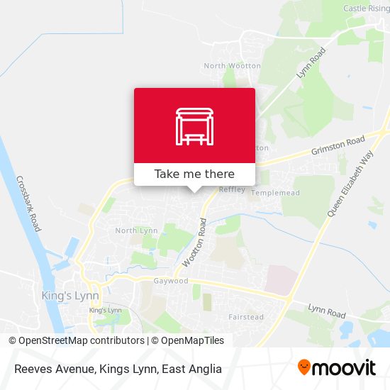 Reeves Avenue, Kings Lynn map