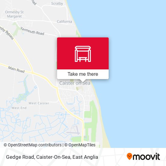 Gedge Road, Caister-On-Sea map