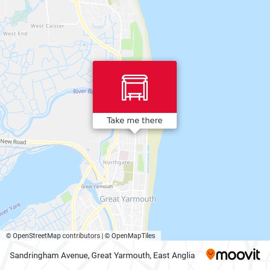 Sandringham Avenue, Great Yarmouth map
