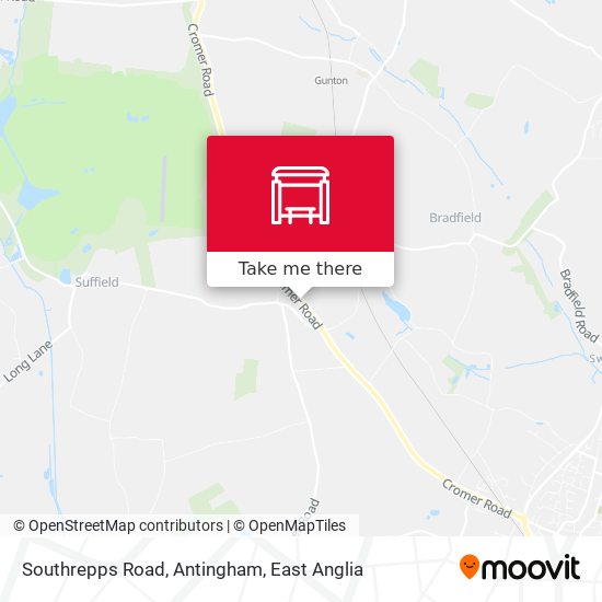 Southrepps Road, Antingham map