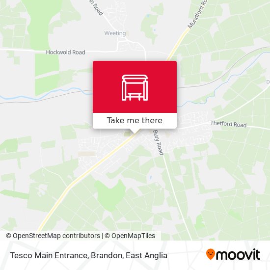 Tesco Main Entrance, Brandon map