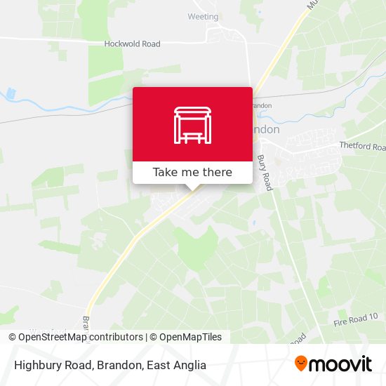 Highbury Road, Brandon map