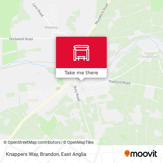 Knappers Way, Brandon map