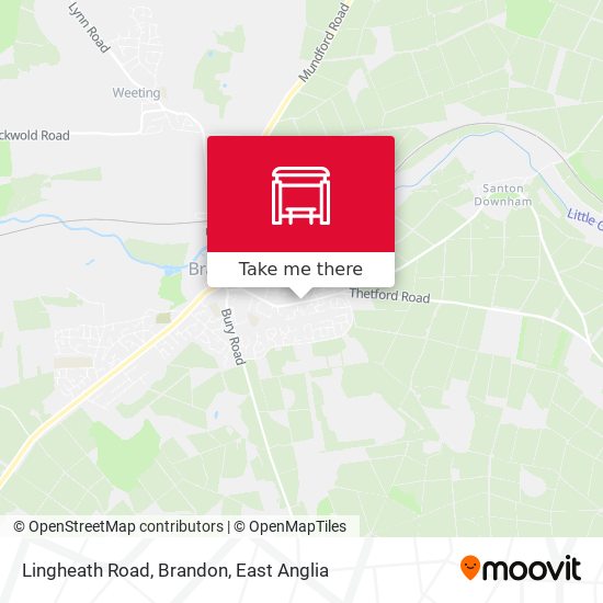 Lingheath Road, Brandon map