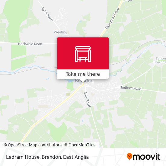 Ladram House, Brandon map