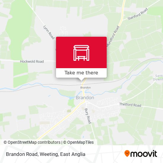 Brandon Road, Weeting map