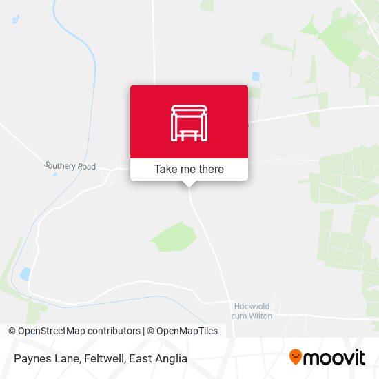 Paynes Lane, Feltwell map