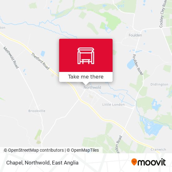Chapel, Northwold map